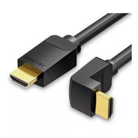 CABLE HDMI V2.0 4K M-M ACODADO 90&ordm; 1.5 M NEGRO VENTION (Espera 4 dias)