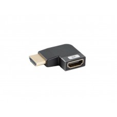 ADAPTADOR 8K LANBERG HDMI(M) A HDMI(H) ANGULO IZQUIERDA ALUMINIO PLATA