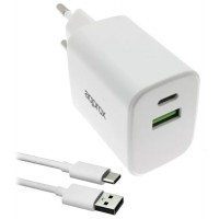 CARGADOR USB APPROX APPUSBWALL35W 1xUSB-C PD 1xUSB-A