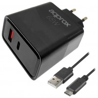 CARGADOR DE PARED APPROX APPUSBWALL65W 1xUSB-C PD