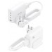 AISENS - CARGADOR SOBREMESA GaN 140W, 3xUSB-C PD3.1 QC4.0 QC5.0, 1xUSB-A QC3.0, BLANCO