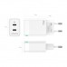 CARGADOR GaN 45W 2xUSB-C PD3.0 QC4.0 BLANCO AISENS