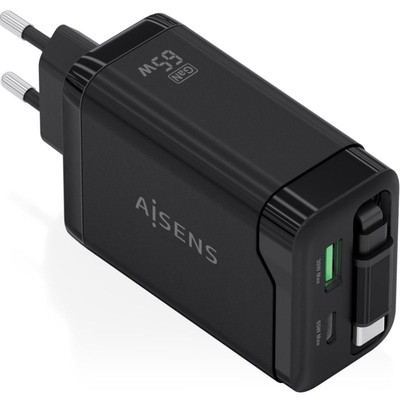 CARGADOR AISENS ASCH-65W3P071-BK