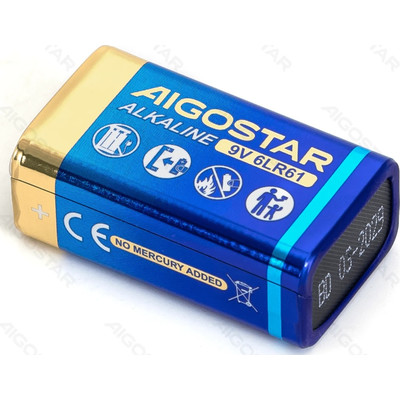 PILA ALCALINA 6LR61 9V 1 UD AIGOSTAR (Espera 4 dias)