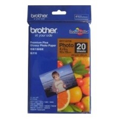 BROTHER Papel Inkjet Glossy 10x15 20h 260g/m2
