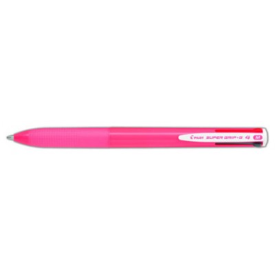 BOLIGRAFO SUPERGRIP G - 4 COLORES - CUERPO COLOR- ROSA PILOT BPKGG-35M-P (Espera 4 dias)