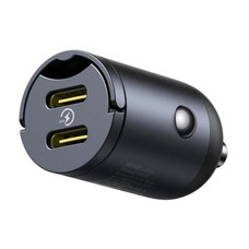 BASEUS TINY STAR MINI CAR CHARGER 2C 30W COSMIC BLACK (Espera 4 dias)