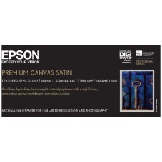 Epson GF Papel Premium Canvas Satin, 44"  x 12.2m, 350g/m2