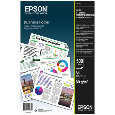 Epson Papel Business Inkjet A4 de Epson, 80 g/m², 500 hojas-SX7 Epson Papel Business Inkjet A4 de Epson, 80 g/m², 500 hojas