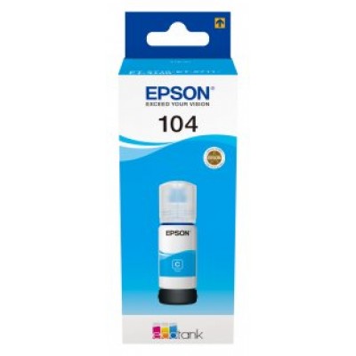 Epson Botella Tinta Ecotank 104 Cyan