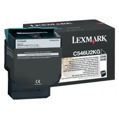 Lexmark C546, X546 Cartucho de toner negro Extra Alto Rendimiento (8K)