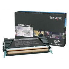 Lexmark C736, X736, X738 Cartucho de toner negro Alto Rendimiento (12K)