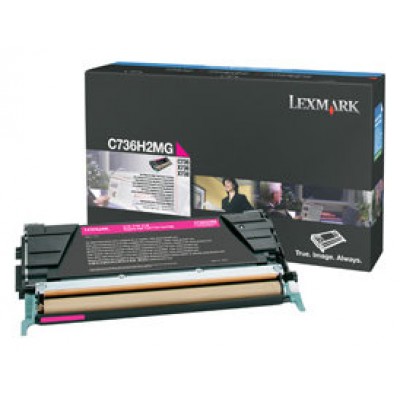 Lexmark C736, X736, X738  Cartucho de toner magenta Alto Rendimiento (10K)