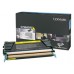 Lexmark C736, X736, X738 Cartucho de toner amarillo Alto Rendimiento (10K)