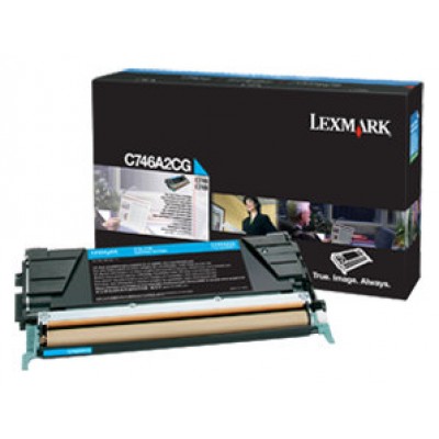 Lexmark C746, C748 Cartucho de toner cian