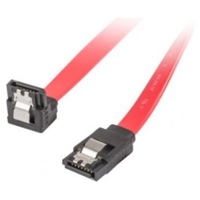 CABLE SATA III LANBERG 6GB/S HEMBRA HEMBRA ANGULO CLIP METAL 0.5M