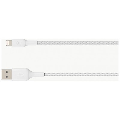 Cable Belkin Caa002bt1mwh Lightning Usb-a Trenzado