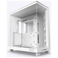 CAJA ATX SEMITORRE NZXT H6 FLOW BLANCA CRISTAL TINTADO