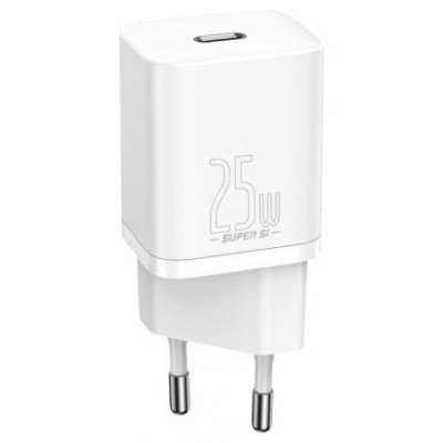 BASEUS SUPER SI  QUICK CHARGER 1C 25W EU WHITE (Espera 4 dias)