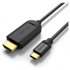 CONVERSOR 1.4 USB-C/M A HDMI/M 4K 2 M NEGRO VENTION (Espera 4 dias)