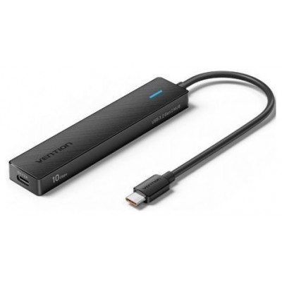 HUB 4 PUERTOS 3.2 USB 2xUSB-C 3.2 2xUSB 3.2 1xUSB-C 0.15 M NEGRO VENTION (Espera 4 dias)