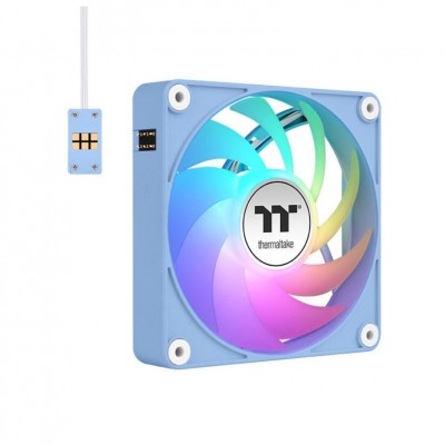 VENTILADOR MAGNETICO DE CAJA THERMALTAKE CT120 EX ARGB 3XVENT AZUL HYDRANGEA