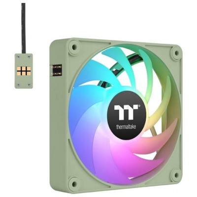 VENTILADOR MAGNETICO DE CAJA THERMALTAKE CT120 EX ARGB 3XVENT VERDE MATCHA