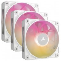 VENTILADOR CAJA CORSAIR RX RGB MAX Series, iCUE LINK RX120 RGB MAX White, 120mm RGB Fan, Triple Fan Kit CO-9051038-WW (Espera 4 dias)