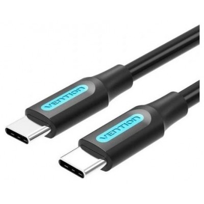 CABLE USB-C A USB-C 3 M NEGRO VENTION (Espera 4 dias)