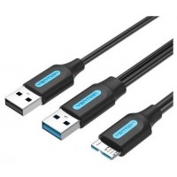 CABLE USB 3.0/M USB2.0/M MICROUSB/M 1 M NEGRO VENTION (Espera 4 dias)-4SX CABLE USB 3.0/M USB2.0/M MICROUSB/M 1 M NEGRO VENTION (Espera 4 dias)