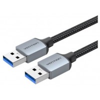 CABLE USB-A 3.0 A USB-A M-M 1 M NEGRO VENTION (Espera 4 dias)