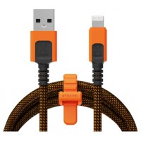 CABLE XTREME USB-A A LIGHTNING 1.5M NEGRO/NARANJA XTORM (Espera 4 dias)