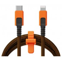 CABLE XTREME USB-C A LIGHTNING 1.5M NEGRO/NARANJA XTORM (Espera 4 dias)