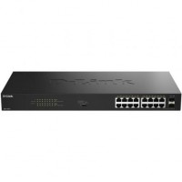 SWITCH D-LINK 16P DGS 1018P/E GE POE(30W) + 2 PORTS