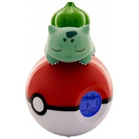 RELOJ DESPERTADOR BULBASAUR EN POKEBALL 18 CM TEKNOFUN REDSTRING 811367 (Espera 4 dias)