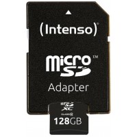 Intenso 3413491 Micro SD clase 10 128GB c/adapt