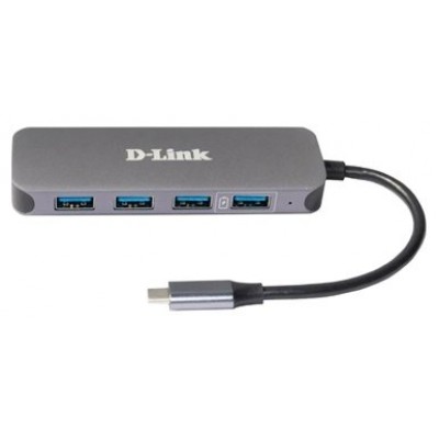 Hub Usb-c D-link Dub-2340 A 3xusb3.0 1xusb-c Pd 60w