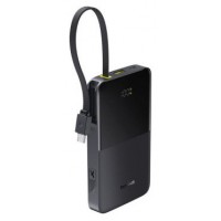 OS-BASEUS ENERFILL FC51 BIPOW2 PRO DIGITAL DISPLAY POWER BANK WITH BUILT-IN CABLE 10000MAH 22.5W COSMIC BLACK (Espera 4 dias)
