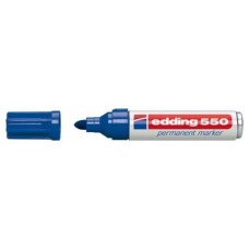 MARCADOR PERMANENTE PUNTA REDONDA 3-4MM 550 AZUL EDDING 550-03 (MIN10) (Espera 4 dias)