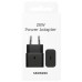 CARGADOR SAMSUNG USB-C 25W GAN BLACK SIN CABLE