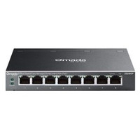 TP-Link Omada ES208GP switch Gestionado L2 Gigabit Ethernet (10/100/1000) Energ&iacute;a sobre Ethernet (PoE) DIN rail Negro (Espera 4 dias)