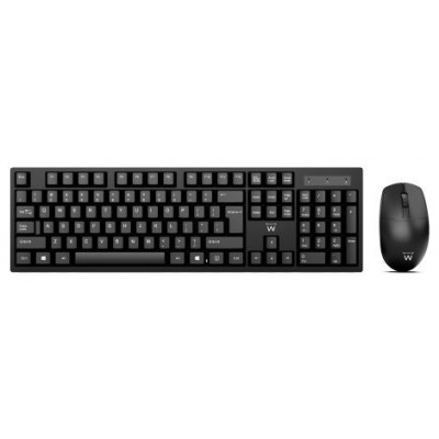 Ewent EW3281 teclado Ratón incluido RF inalámbrico QWERTY Español Negro (Espera 4 dias)