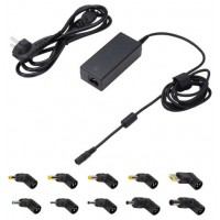 EWENT Cargador Auto. Univer Notebook 65W 10 Puntas