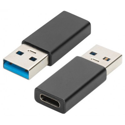 ADAPTADOR EWENT USB 3.2 GEN 1 TIPO A M / USB-C F CUERPO DE ALUMINIO