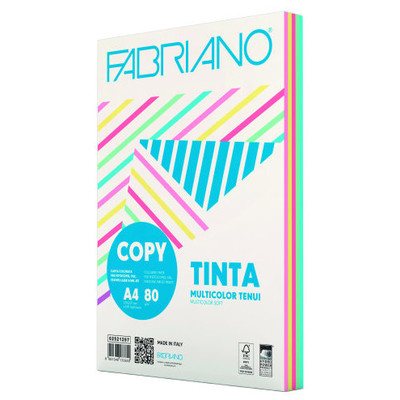 PAQUETE 250 HOJAS A4 80G COLORES SURTIDOS PASTEL (50 HOJAS X COLOR) FABRIANO F62521297 (Espera 4 dias)-SX7 PAQUETE 250 HOJAS A4 80G COLORES SURTIDOS PASTEL (50 HOJAS X COLOR) FABRIANO F62521297 (Espera 4 dias)