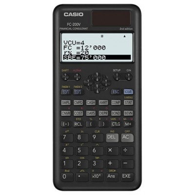 CALCULADORA FINANCIERA CASIO FC-200V-2· (Espera 4 dias)