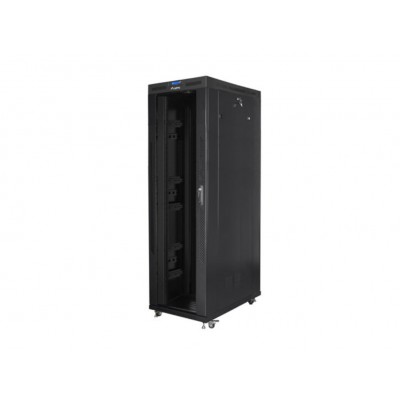 ARMARIO LANBERG RACK 19" 42U 800X1200 FLAT PACK NEGRO PUERTA CRISTAL CON LCD
