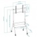 SOPORTE DE SUELO CON RUEDAS TOOQ FS20206M-B PANTALLAS