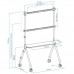SOPORTE DE SUELO CON RUEDAS TOOQ FS20207M-W