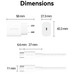 CARGADOR PARED 20W USB-C + CABLE USB-C BLANCO VENTION (Espera 4 dias)